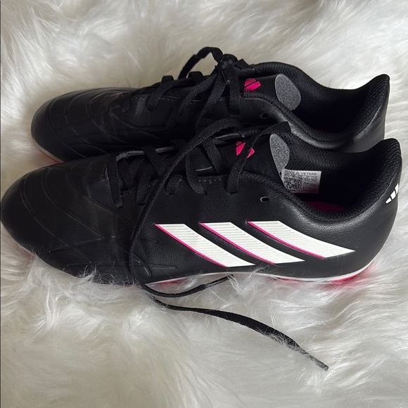 Adidas Copa Pure 4.0 Black and Pink Soccer Cleats - Picture 3 of 8